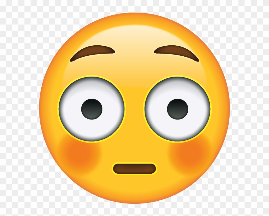 Eyes Bugging Out Meaning - 😳 Emoji Clipart