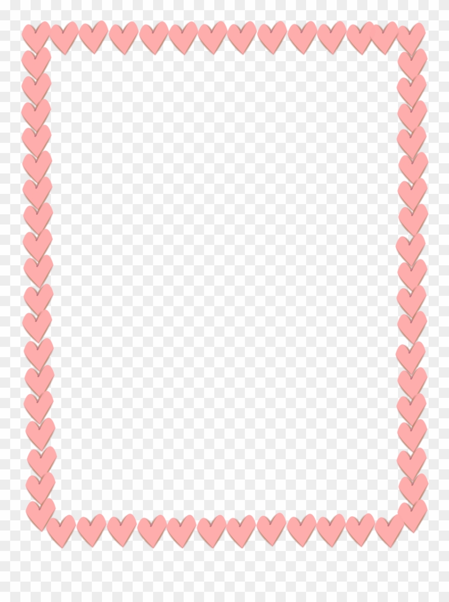 Transparent Background Heart Border Clipart