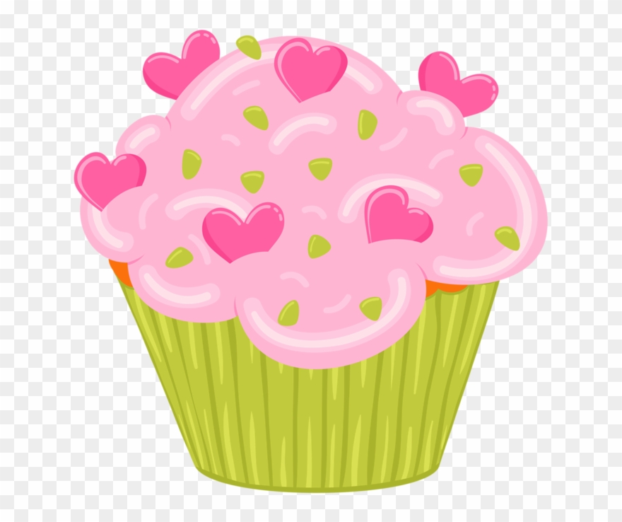 Clipart Cupcake December - Wandtattoo - Wandsticker 621070 Wandtattoo I Love Cupcakes - Png Download