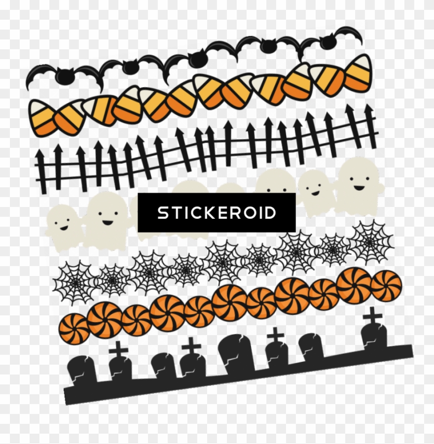 Halloween Border - Halloween Border Line Png Clipart