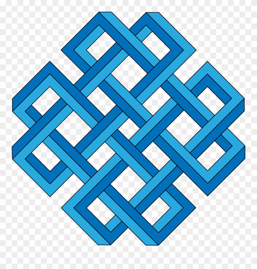 Borders And Frames Optical Illusion Optics Color Decorative - Karmic Cycle Tattoo Clipart