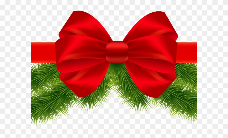 Christmas Ribbon Clipart Drum - Transparent Background Christmas Ribbon - Png Download