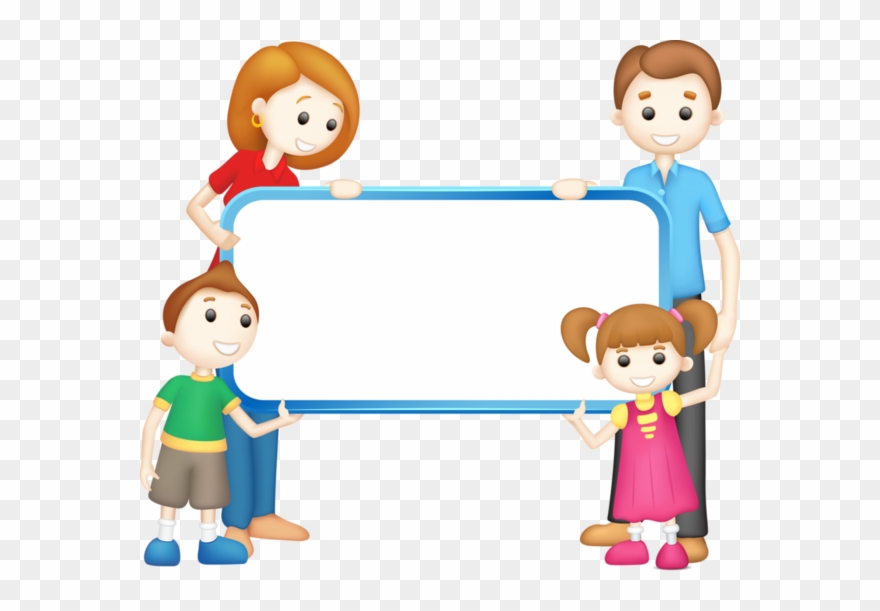 Família - Family Boarders Clipart