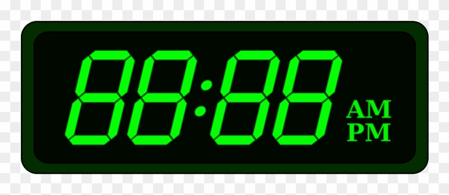 Clipart - Digital Clock - Digital Alarm Clock - Png Download