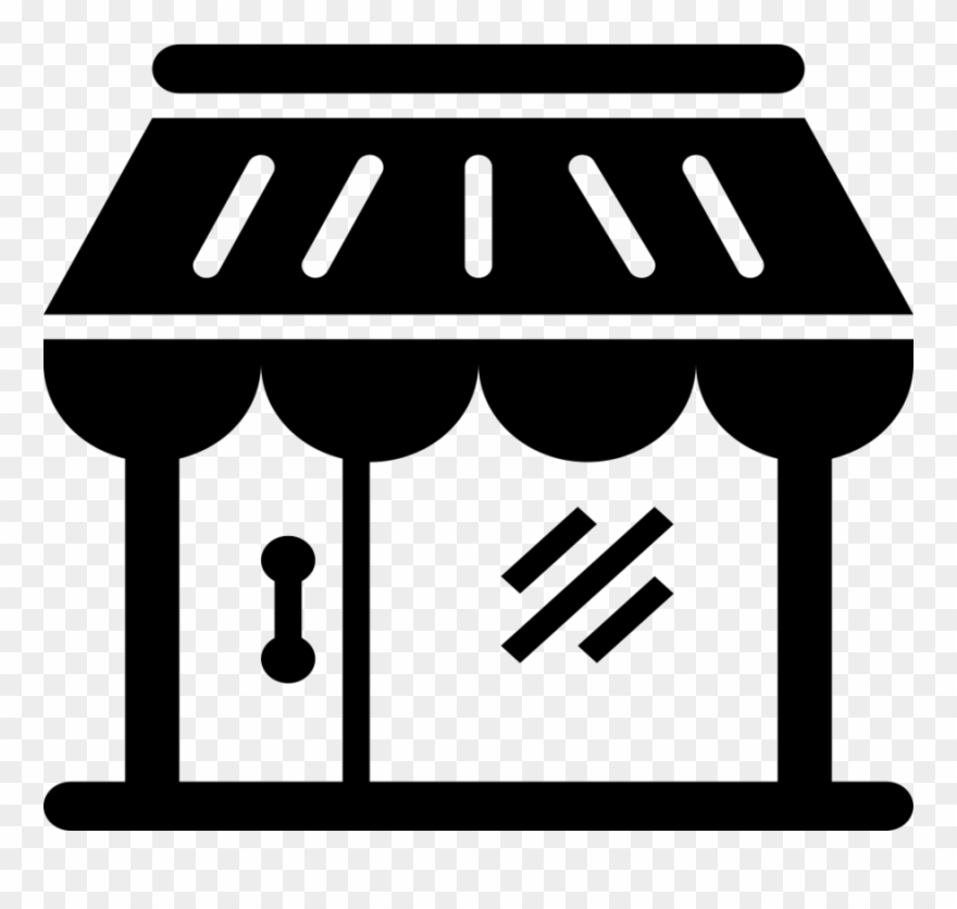 Shop Icon Clipart Computer Icons Shopping Retail - Retailer Clipart Black And White - Png Download
