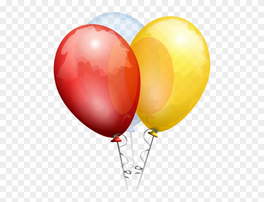 Birthday Transparent Clip Art - Birthday Balloon Transparent Background - Png Download