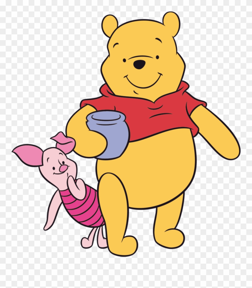 Pooh & Piglet - Winnie Pooh Cartoon Clipart