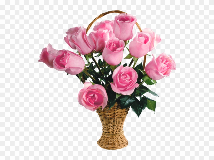 Png Free Library Bouquet Transparent Thought You Pink Roses Bouquet Png Clipart Pinclipart