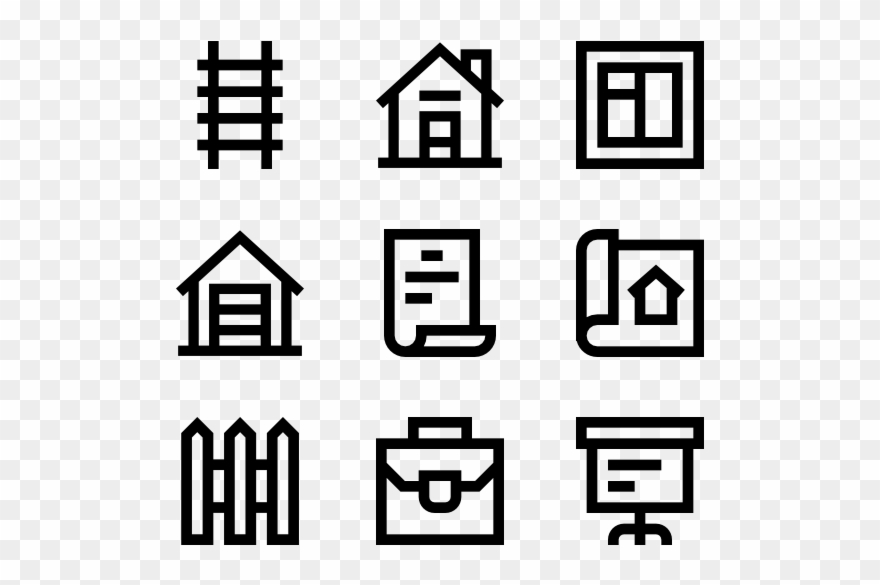 Architect - Bathroom Icons Free Clipart