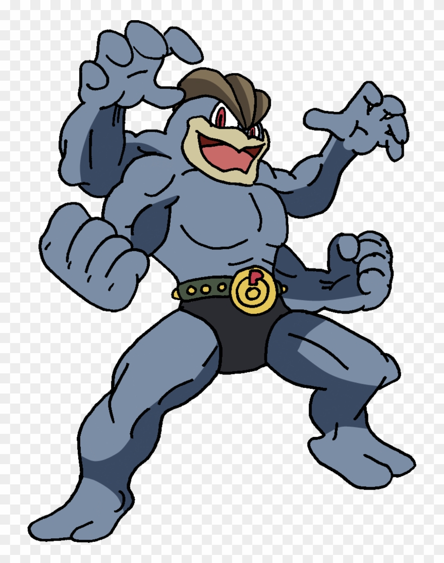 Training To Become Machamp - Pokemon Machamp Png Clipart
