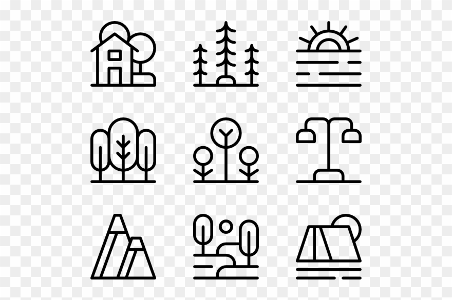 Landscape - Museum Icons Clipart