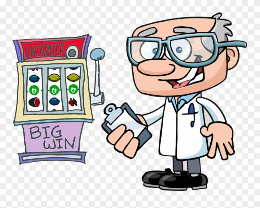 Slot Machine Calculator - Cartoon Clipart