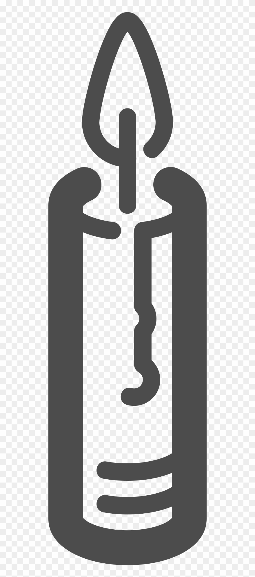 Big Image - Candle Art Logo Clipart