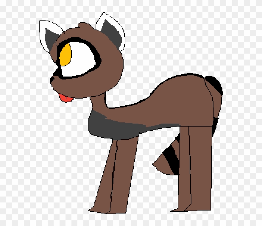 Combing A Marten And A Raccon - Cartoon Clipart