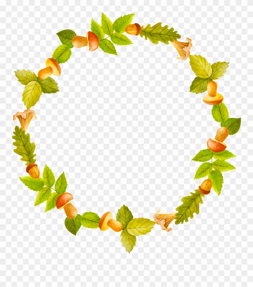 Green Fresh Decorative Wreath Transparent Clipart