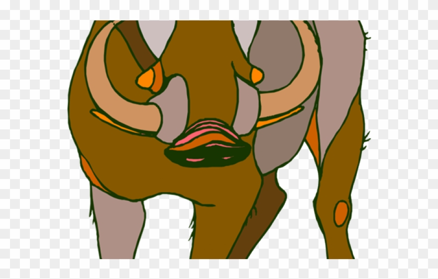 Warthog Clipart Grassland Animal - Cartoon - Png Download