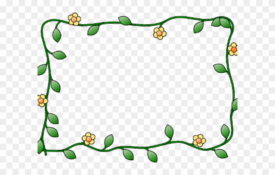 Leaf Clipart Borders - Frame Clipart - Png Download