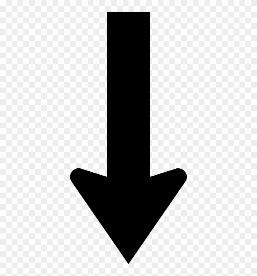 Png Down Pluspng - Black Arrow Down Png Clipart