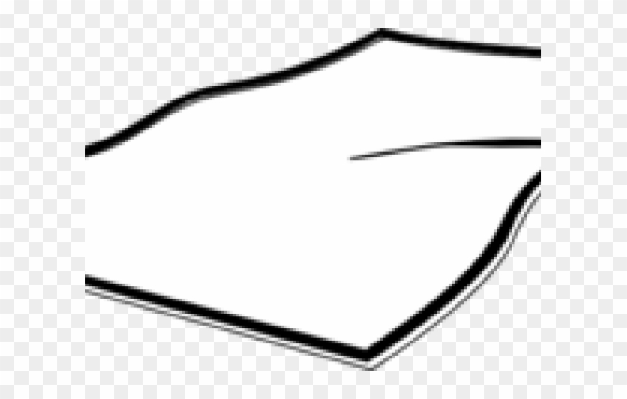 Blanket Clipart Tie Blanket - Monochrome - Png Download