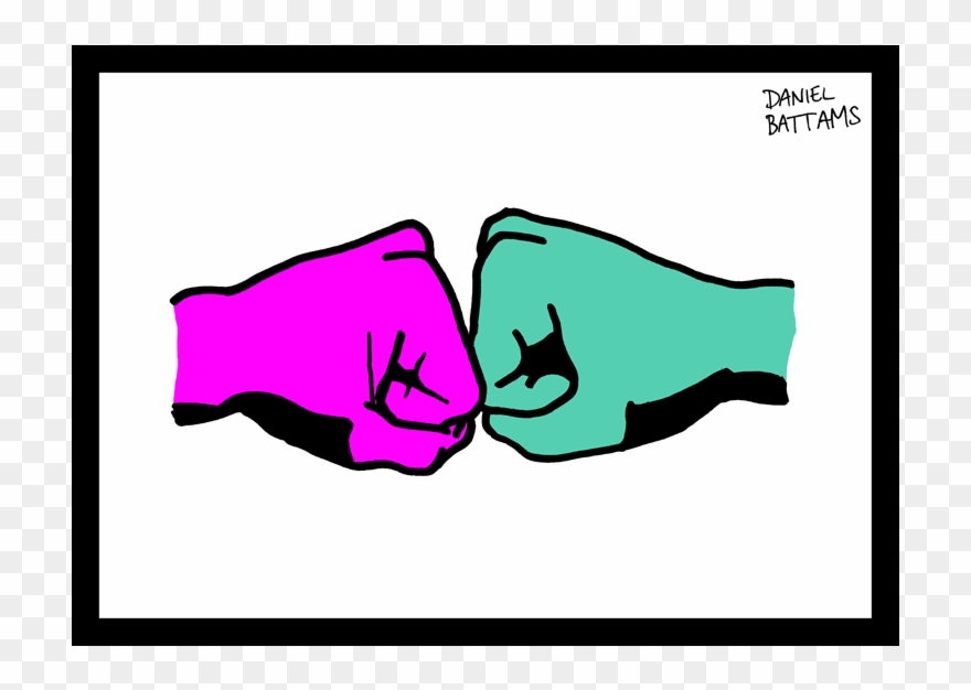 Fist Bump Art Print- New Clipart