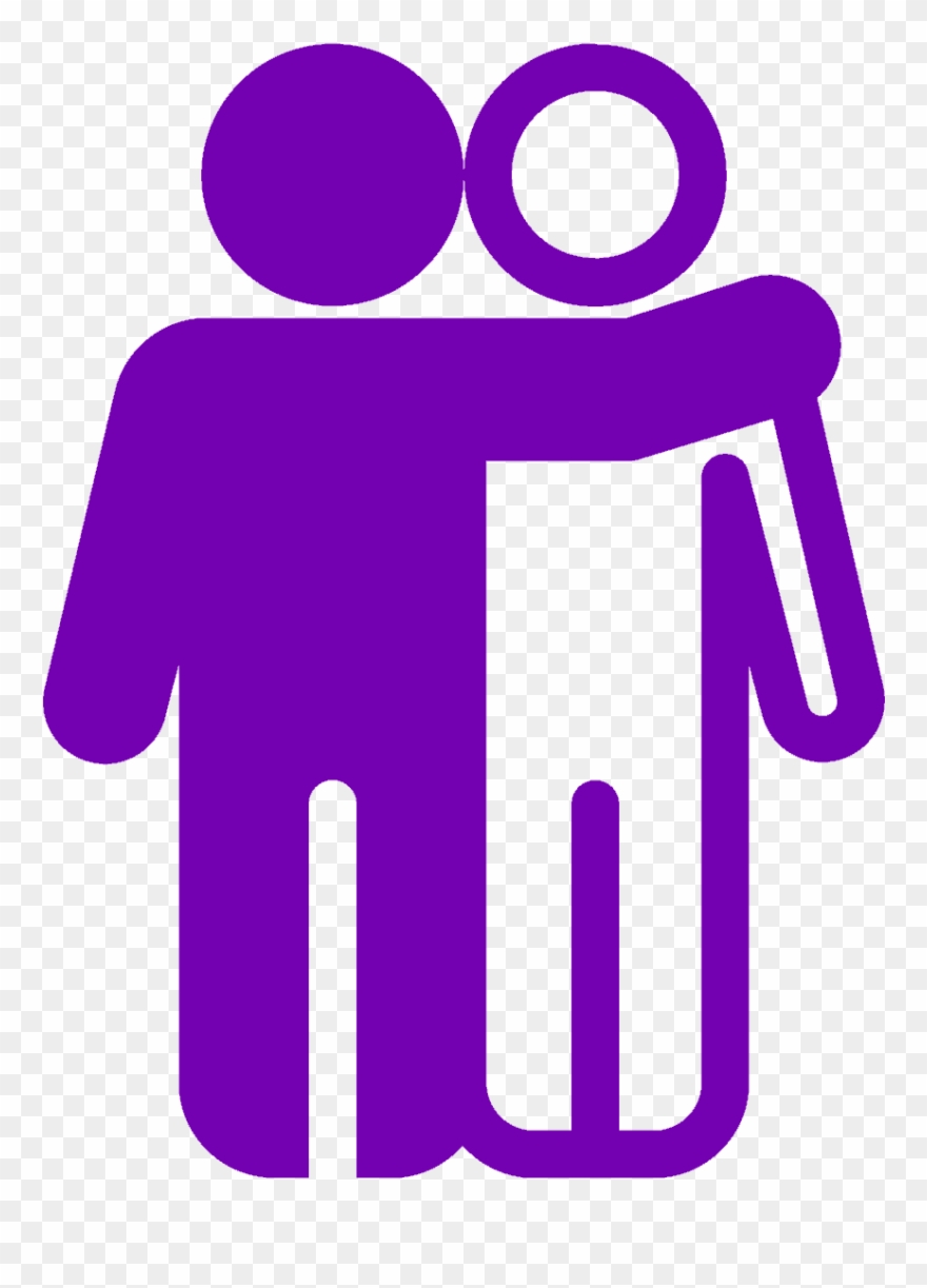 Friends With Arm On Shoulder Clipart
