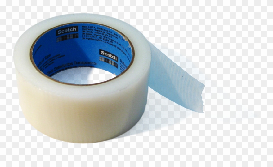 Blue Transparent Tape - Tape Roll Png Clipart
