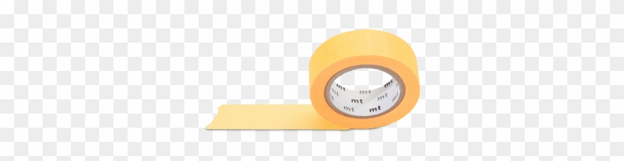 Masking Tape Shocking Orange - Digital Clock Clipart