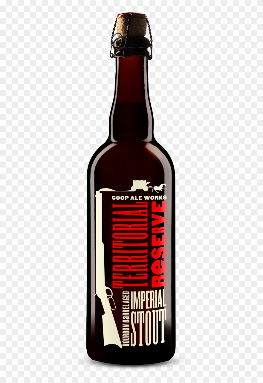 Bourbon Barrel Aged Imperial Stout - Glass Bottle Clipart