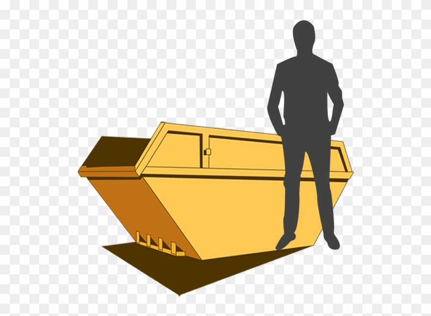 6 Yard Builders Skip - Illustration Clipart