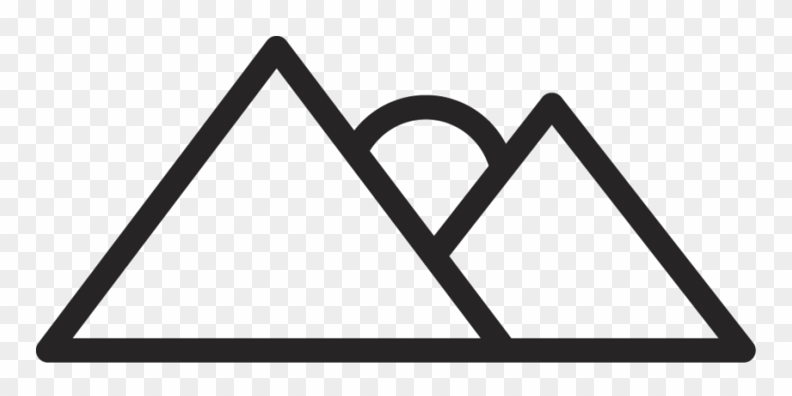 Black Outline Sunrise Icon Clipart