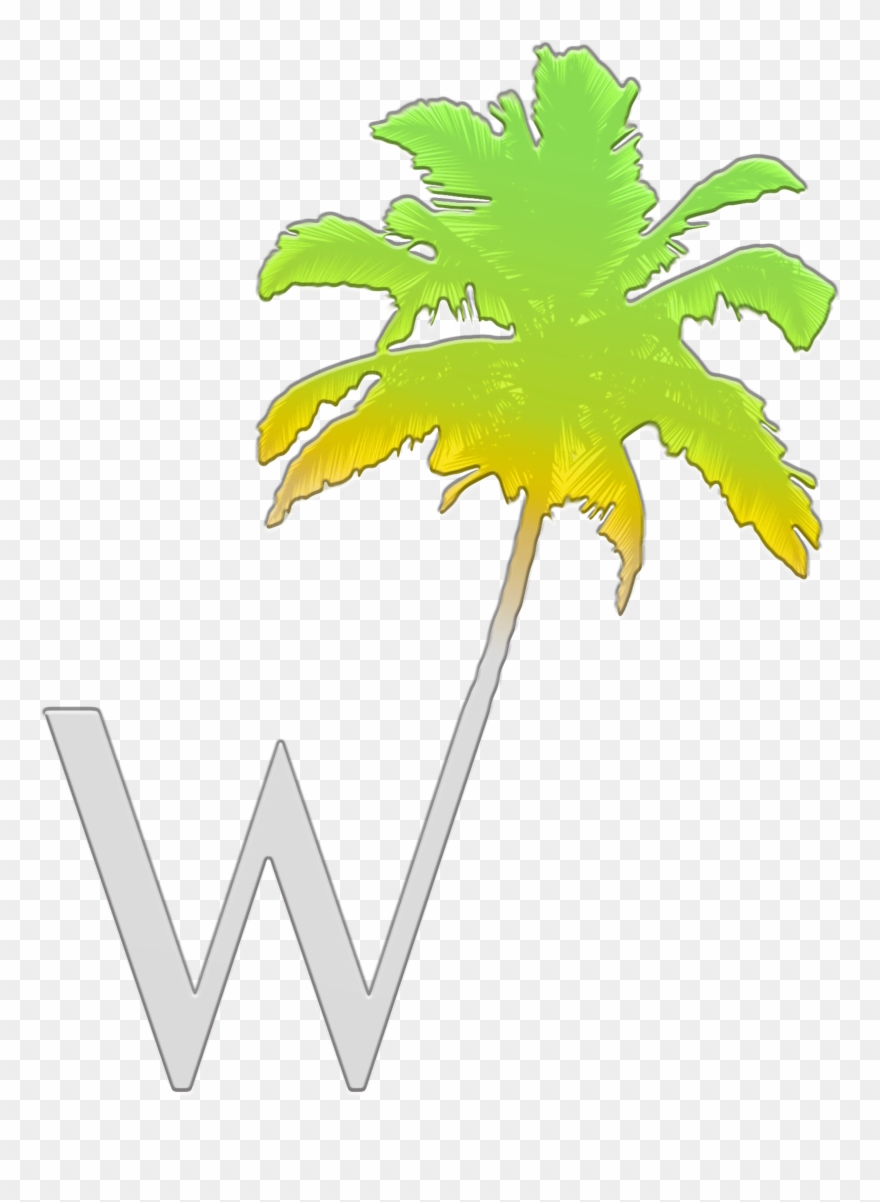 Final W Palm Only Logo No Background White Clipart