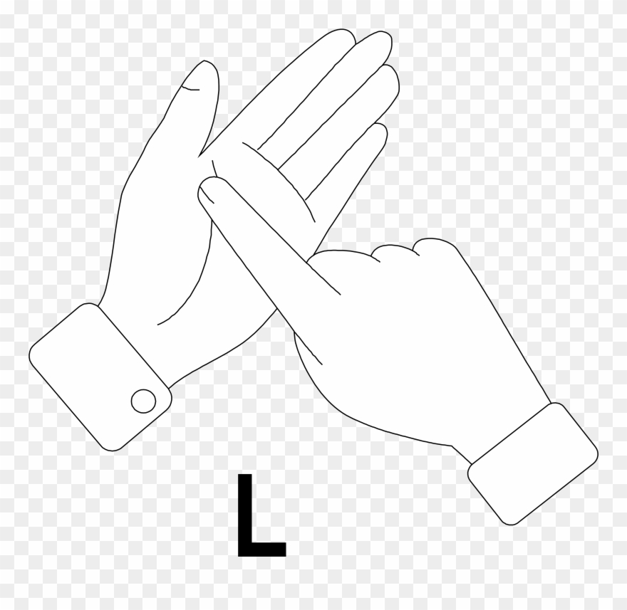 Help Sign Language Clip Art - Carmine - Png Download