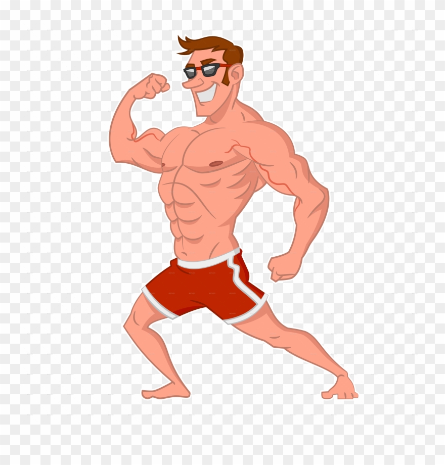6000 X 6000 10 - Cartoon Body Builder Png Clipart