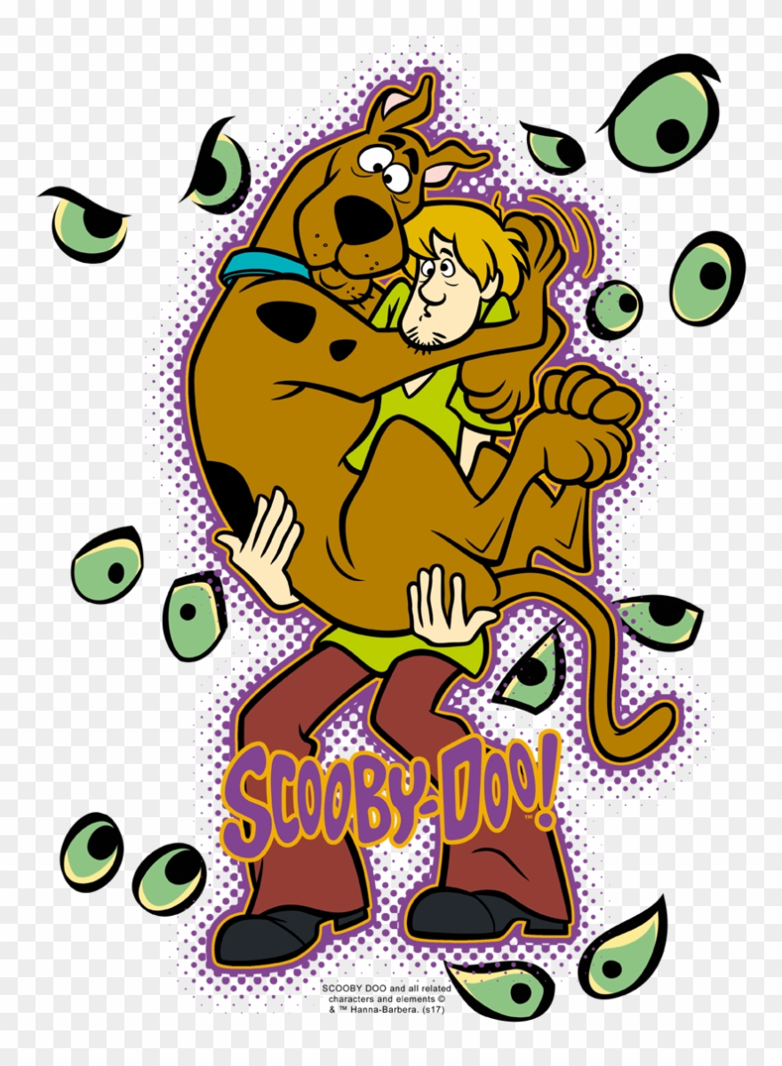 Scooby Doo Being Watched Women's T-shirt - Shaggy Rogers Clipart