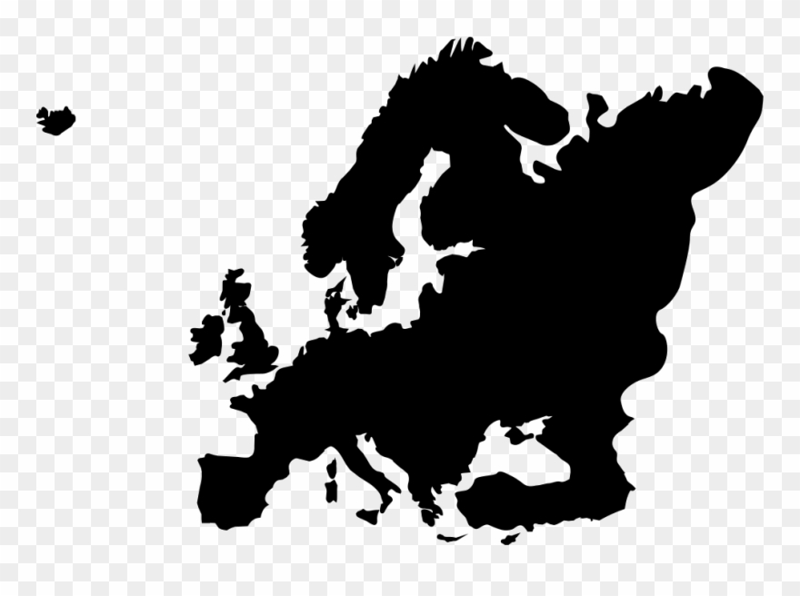 Png File Svg - Europe Map Black Clipart