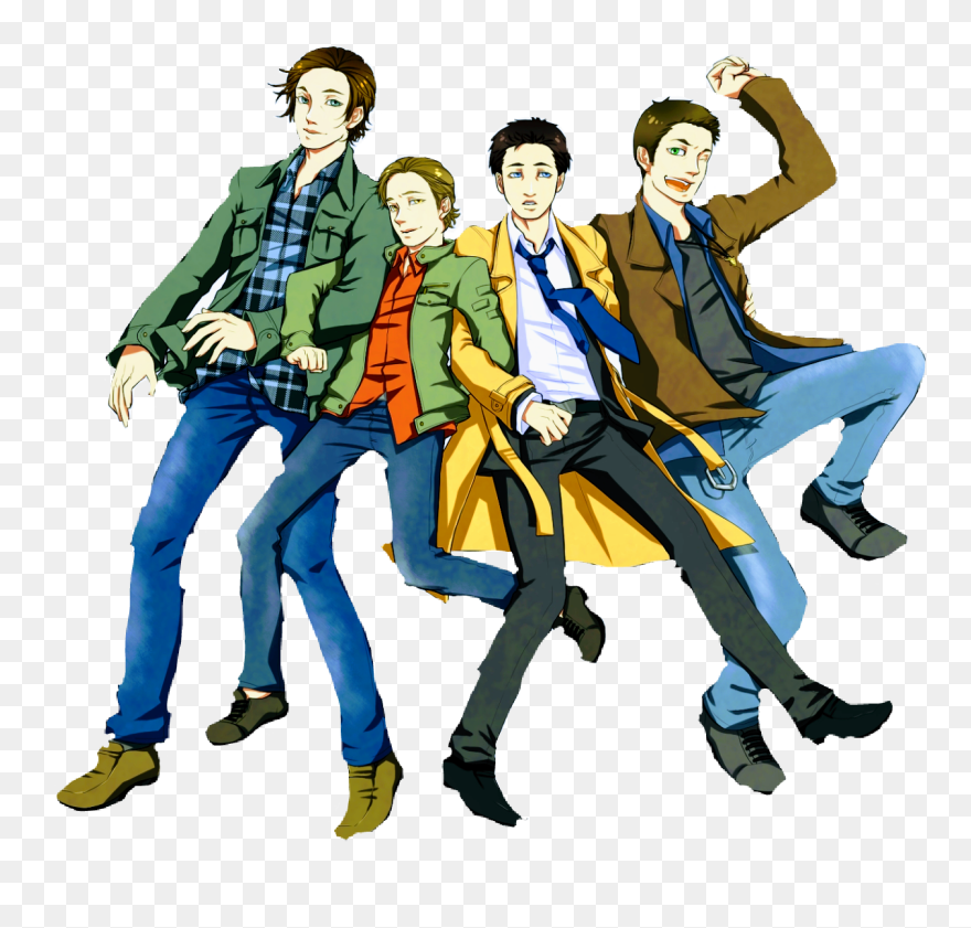 Spn Supernatural Sam Dean Castiel Gabriel Teamfreewill Clipart