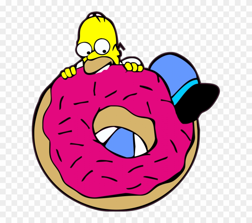 Simpsons Donut Png - Homer Et Son Donut Clipart