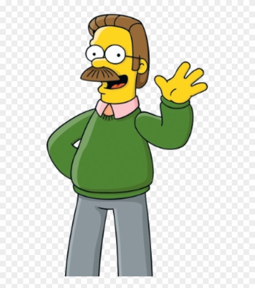 The Simpsons Character Ned Flanders - Ned Flanders Simpsons Clipart