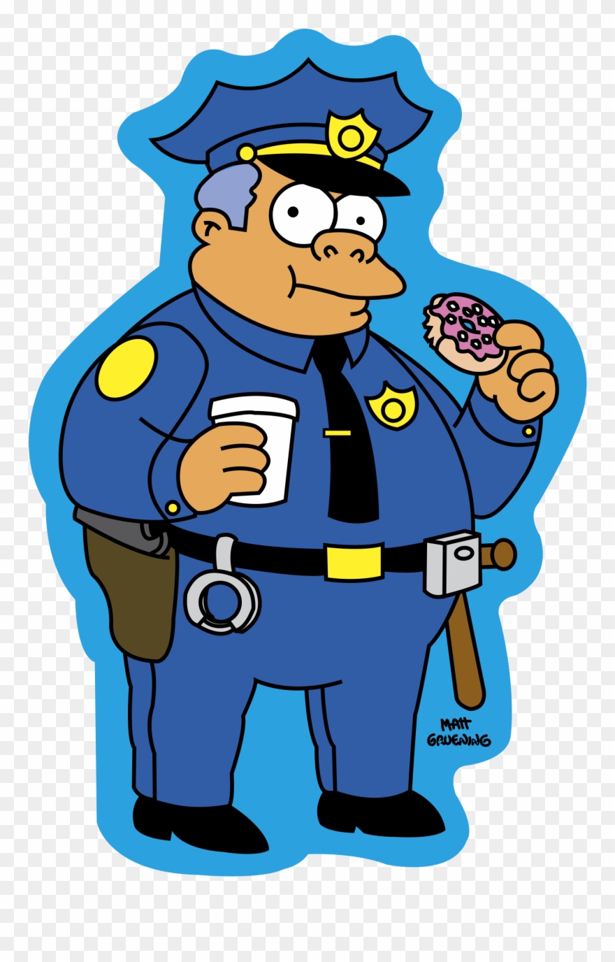 The Simpsons Logo Png Transparent - Simpsons Wiggum Png Clipart