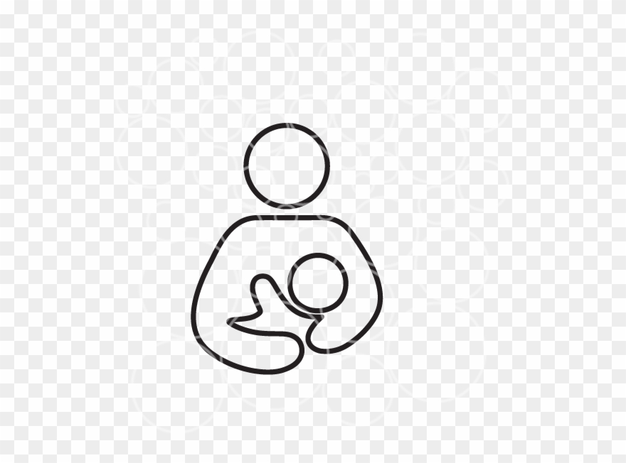A7-mothers Day,baby - Line Art Clipart