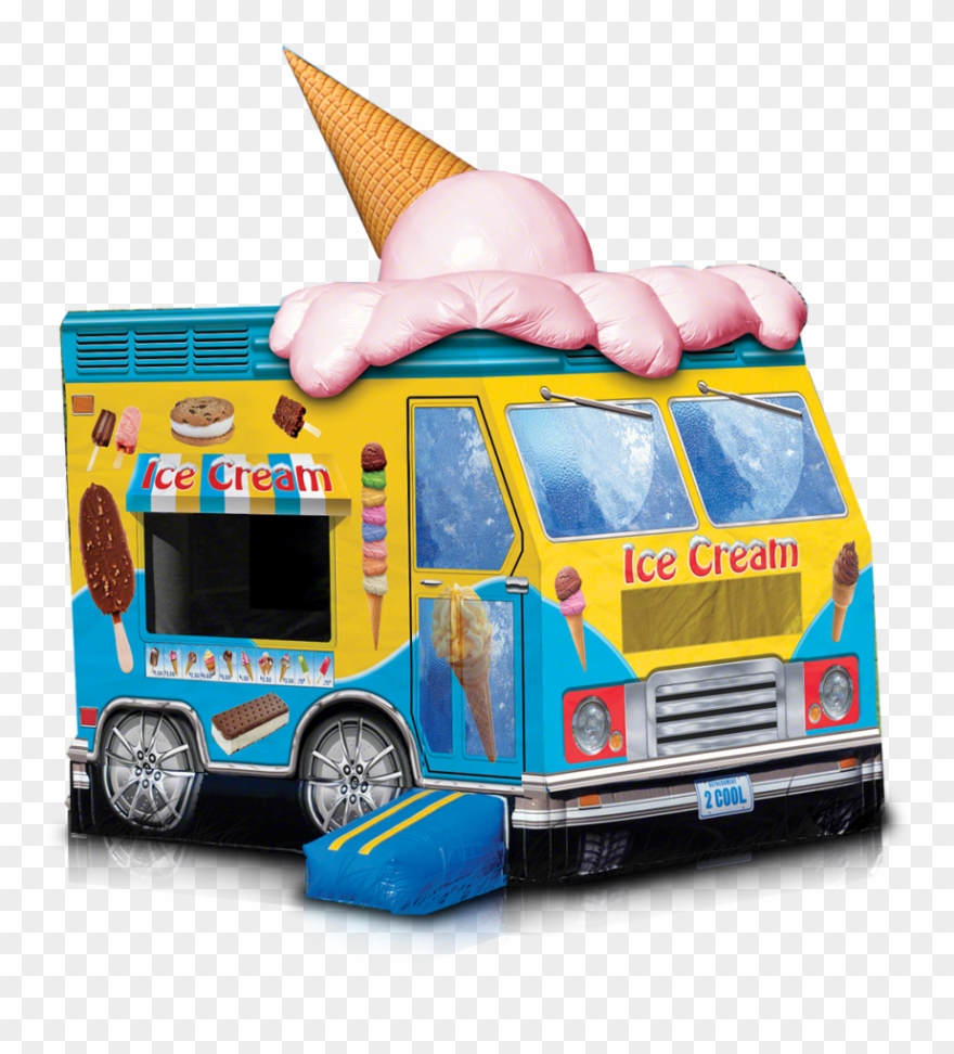 Ice Cream Truck Png - Ice Cream Bounce House Clipart