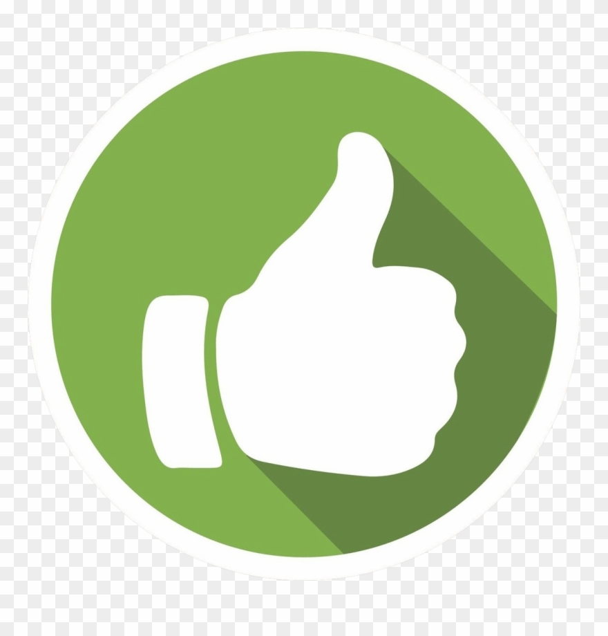 Positive Png - Thumb Up Green Png Clipart