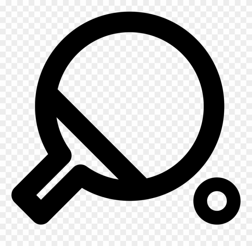 Ping Pong Racket And Ball Comments - Raquetas De Ping Pong Dibujo Png Clipart