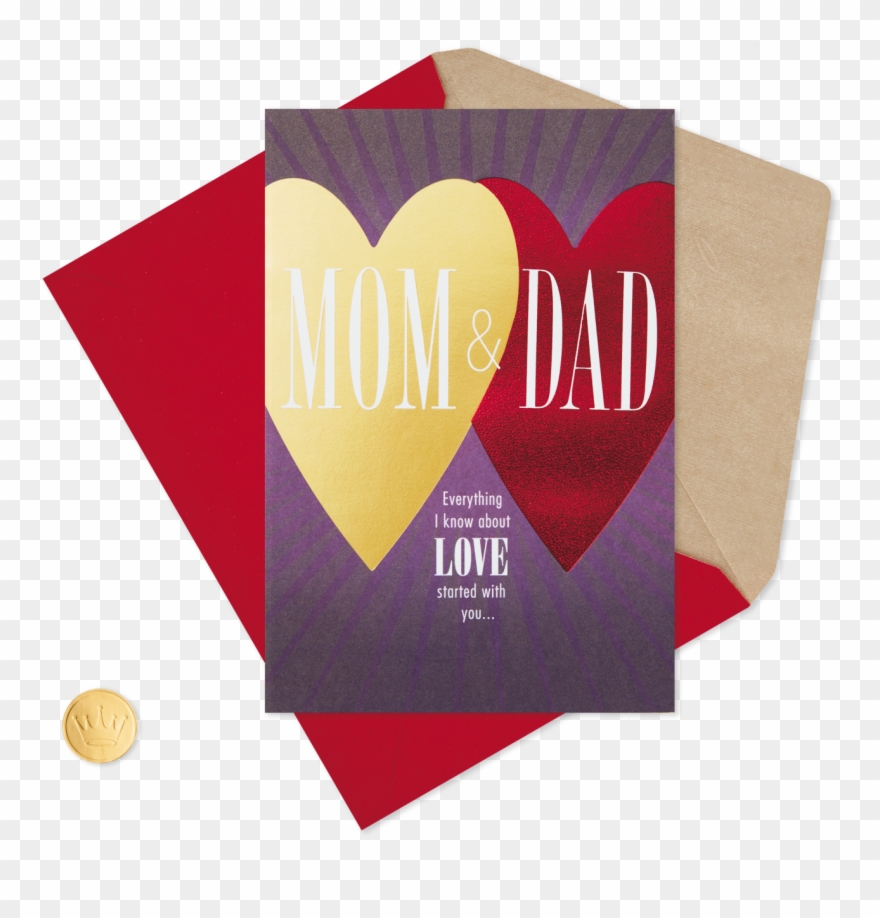 Dad You Two Are My Heart Valentine's Day Card For Mom - Spanish Language Valentine's Day Card Clipart