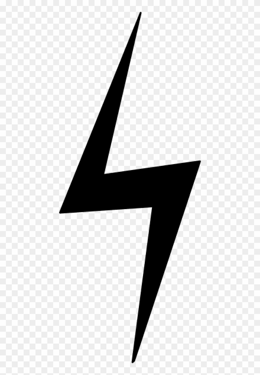 Free Png Download Black Lightning Bolt Png Images Background - Black Transparent Lightning Bolt Clipart