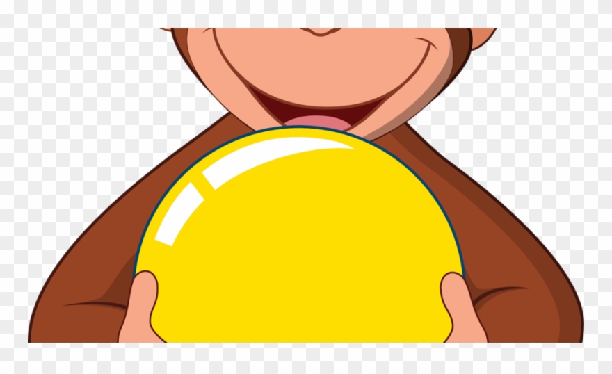 Curious George In The Cap Coloring Pages For Kids Printable - Curious George Hd Clipart