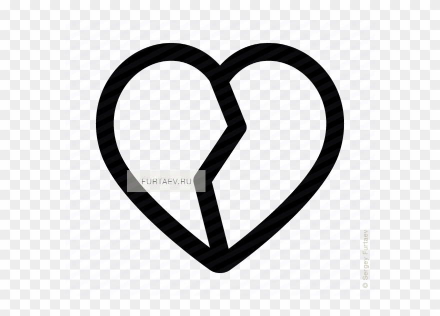 Collection Of Free Black Vector Broken Heart - Heart Broken Vector Clipart