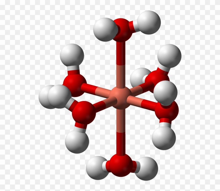 A Metal Ion In Aqueous Solution Is A Cation, Dissolved - Cu Oh 2 Molecula Clipart