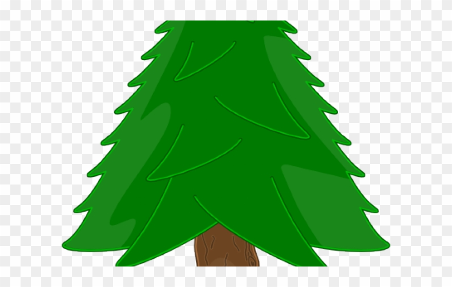 Fir Tree Clipart Bare - Christmas Tree Clip Art Simple - Png Download