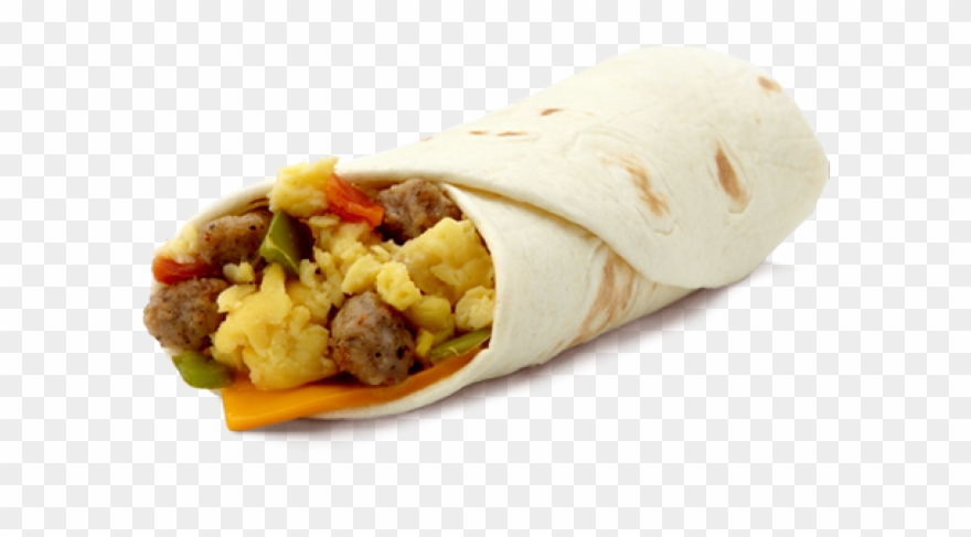 Tortilla Clipart Burrito - Breakfast Burrito Mcdonalds - Png Download